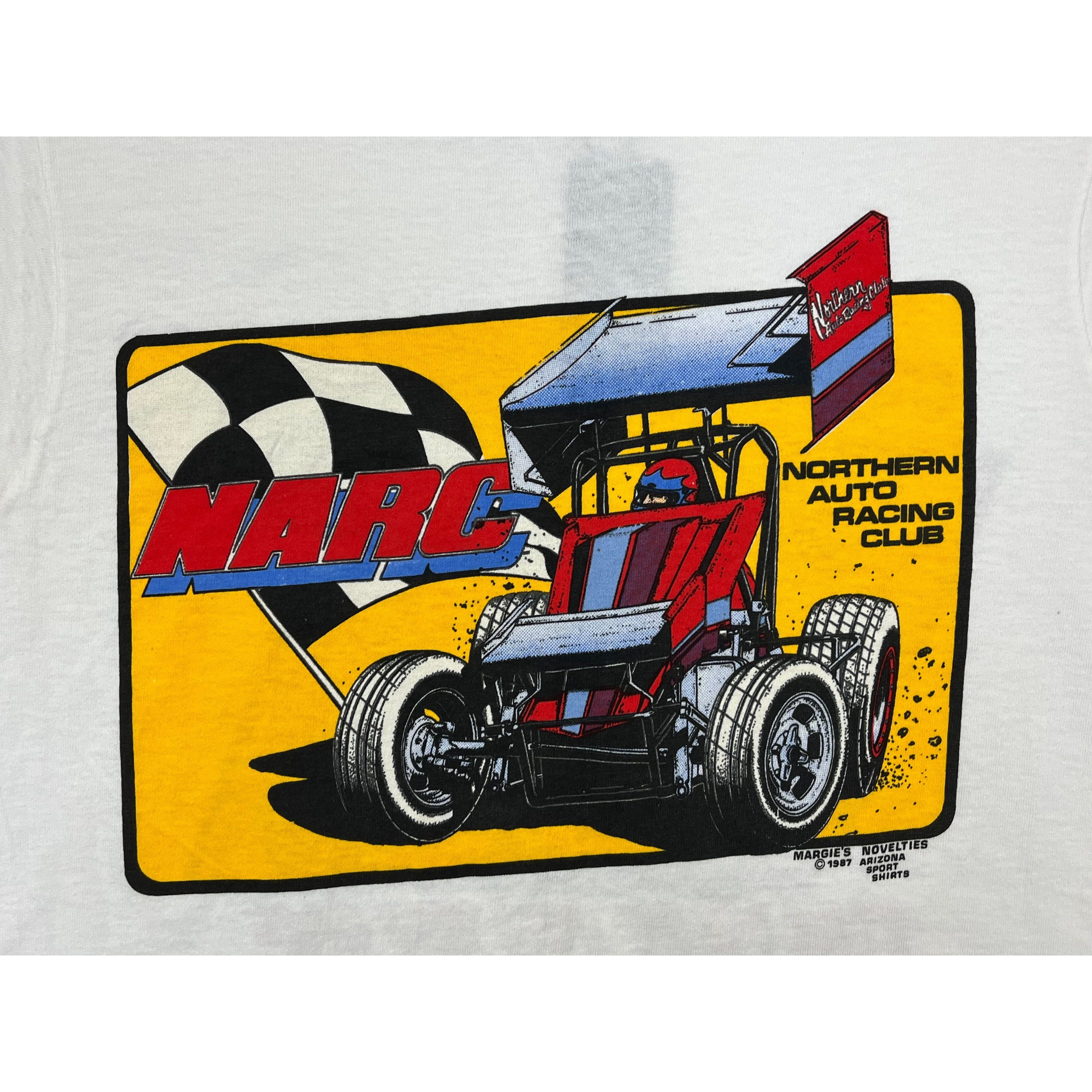 268893 (1986) Dirt Track Racing The Most Fun.. With Your Pants On White T-Shirt