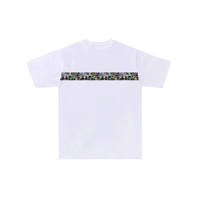 256761 BAPE Floral Camo Tape Tee 'White'
