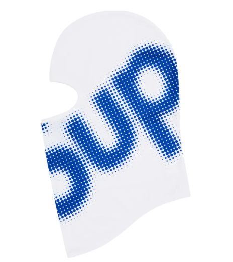 Supreme Halftone Lightweight Balaclava 'White'