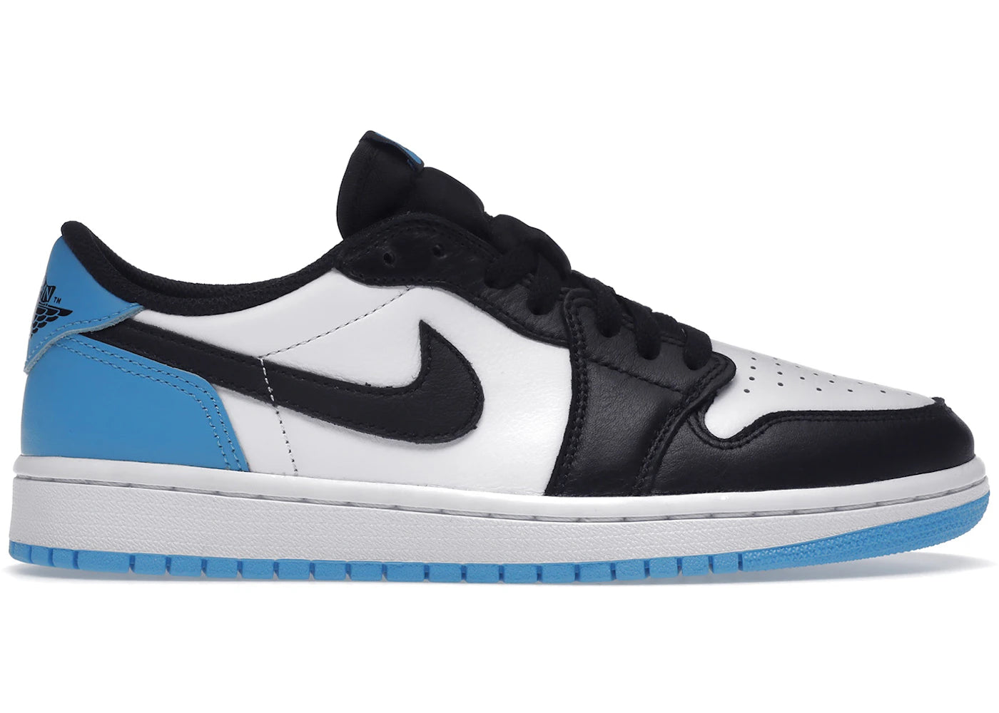 468092 Jordan 1 Retro Low OG Black Dark Powder Blue (Women's)