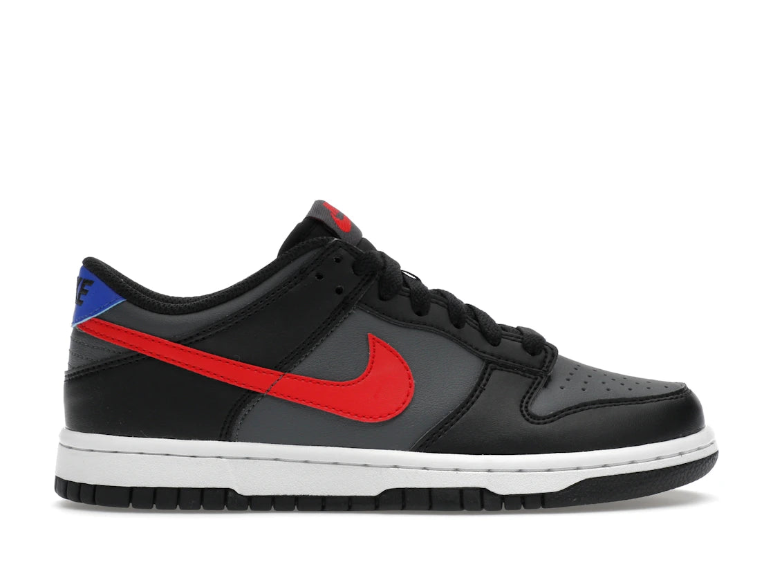 268131 Nike Dunk Low Black Racer Blue University Red (GS)
