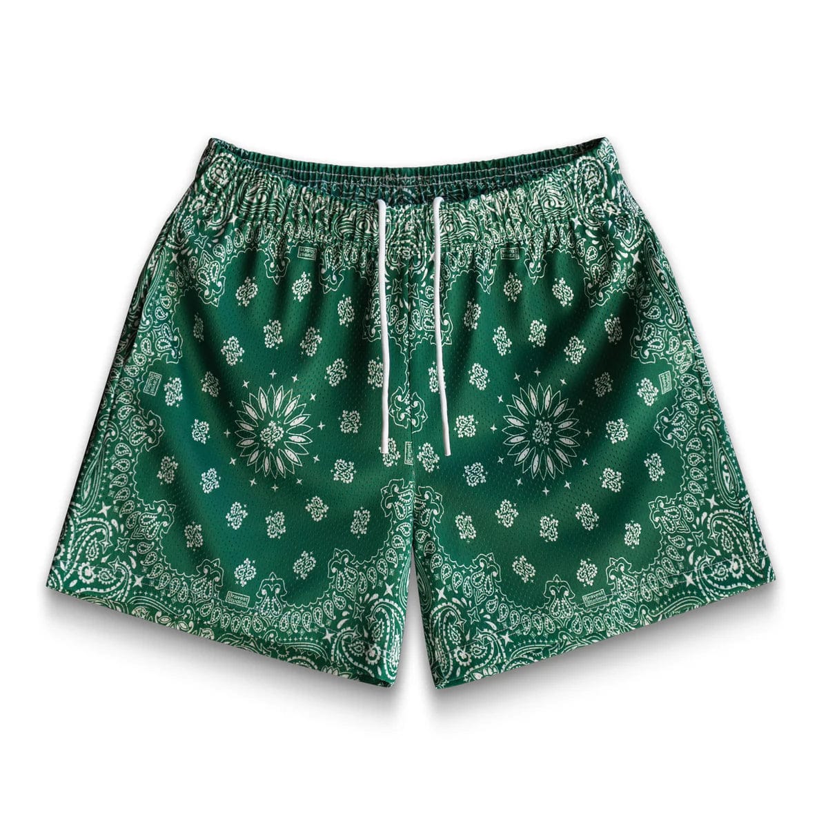 265276 Bravest Studios Shorts Green Paisley