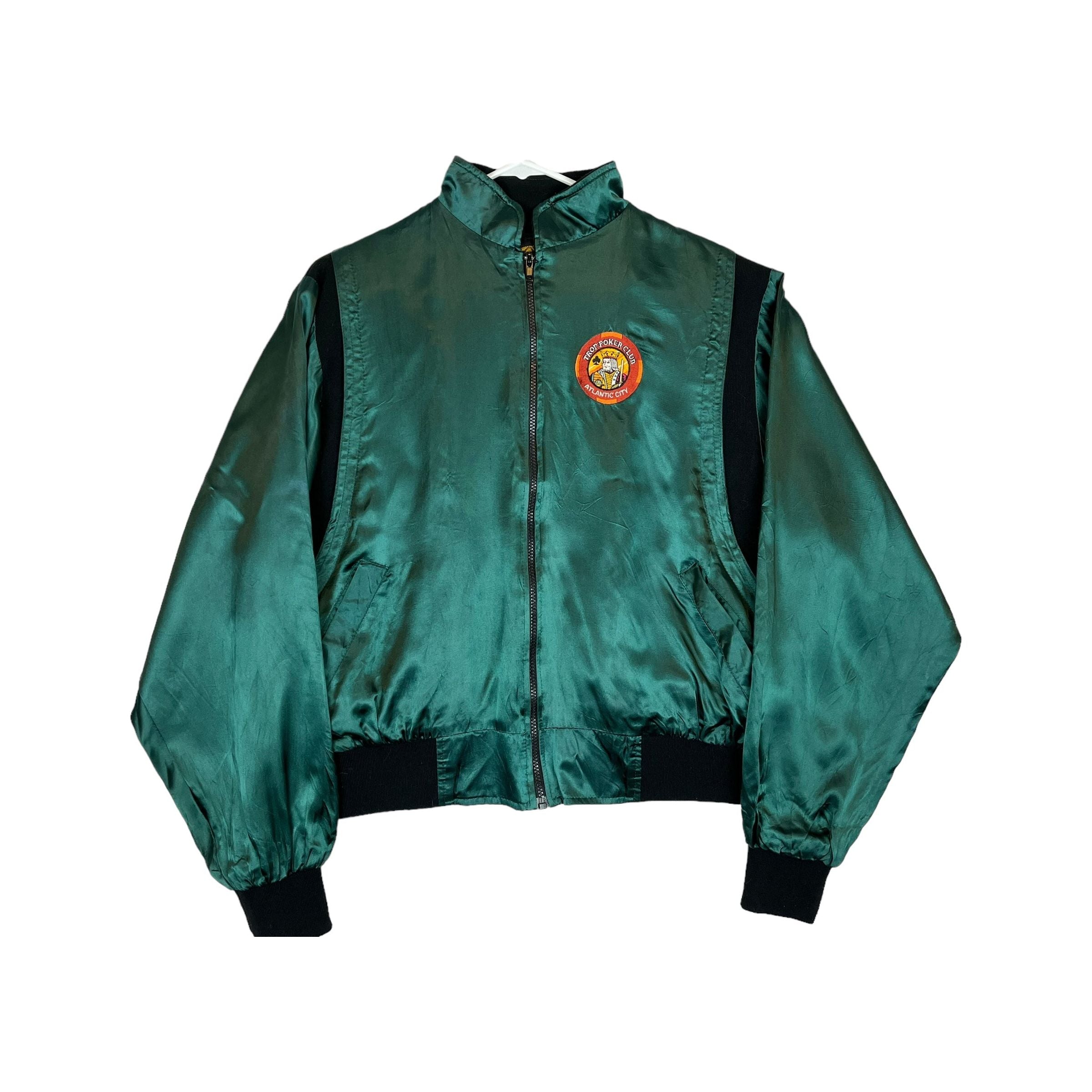 262217 (80s) Tropicana Poker Club Atlantic City Casino Satin Jacket