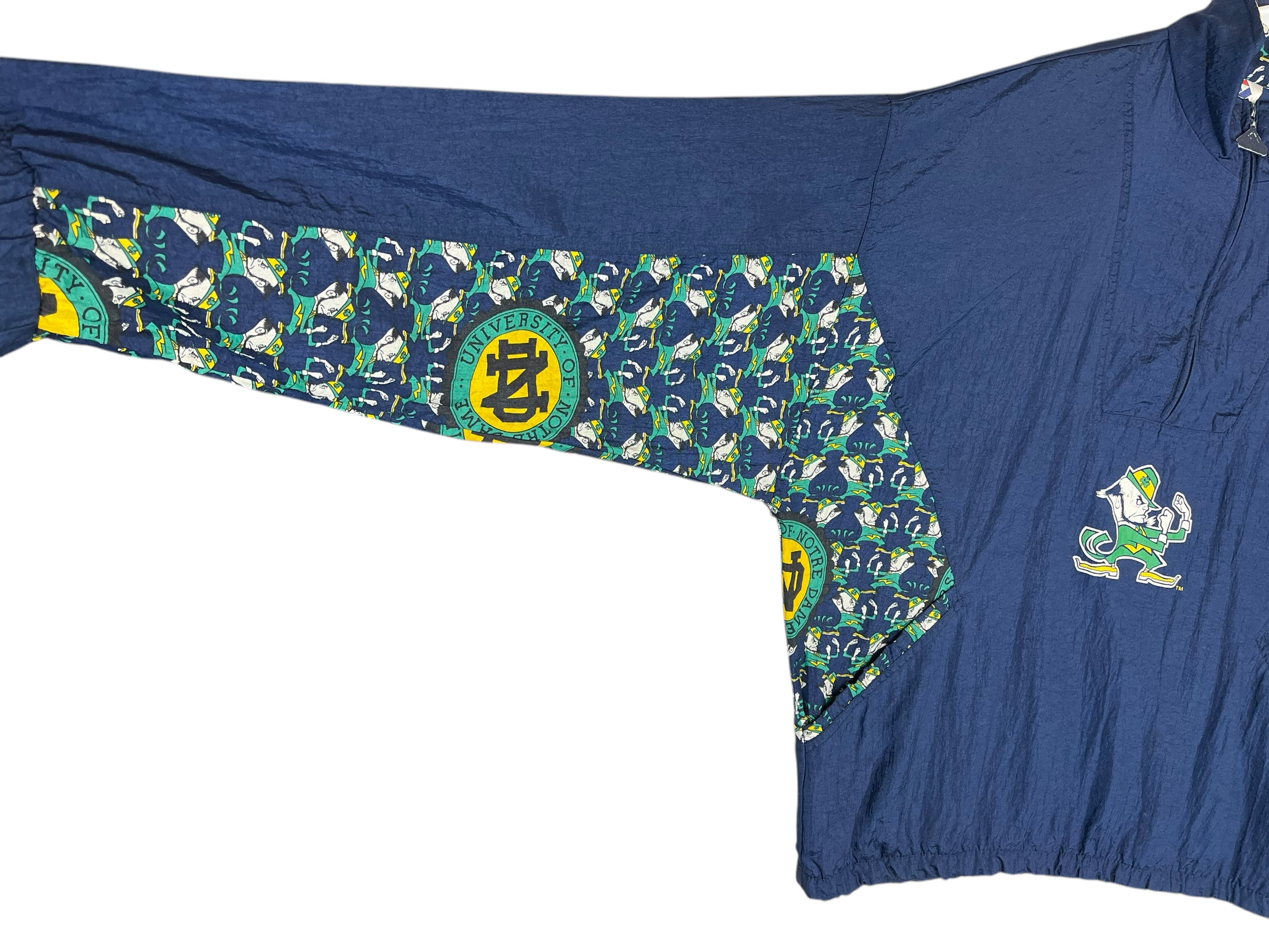 345165 (90s) Notre Dame Fighting Irish Print Apex One Windbreaker
