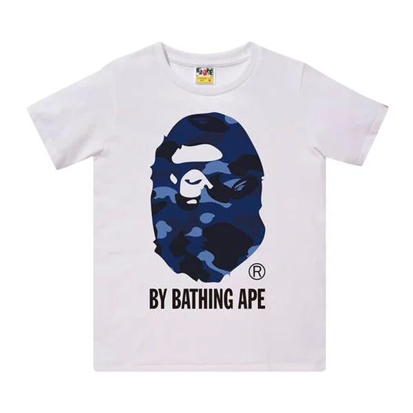 272866 BAPE Color Camo By Bathing Ape Tee 'White/Blue