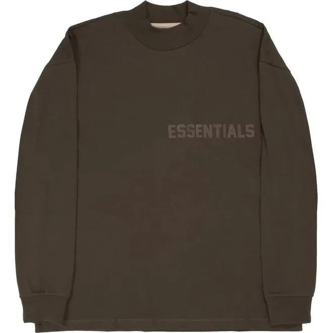 709433 Fear of God Essentials Long-Sleeve Tee 'Off Black'