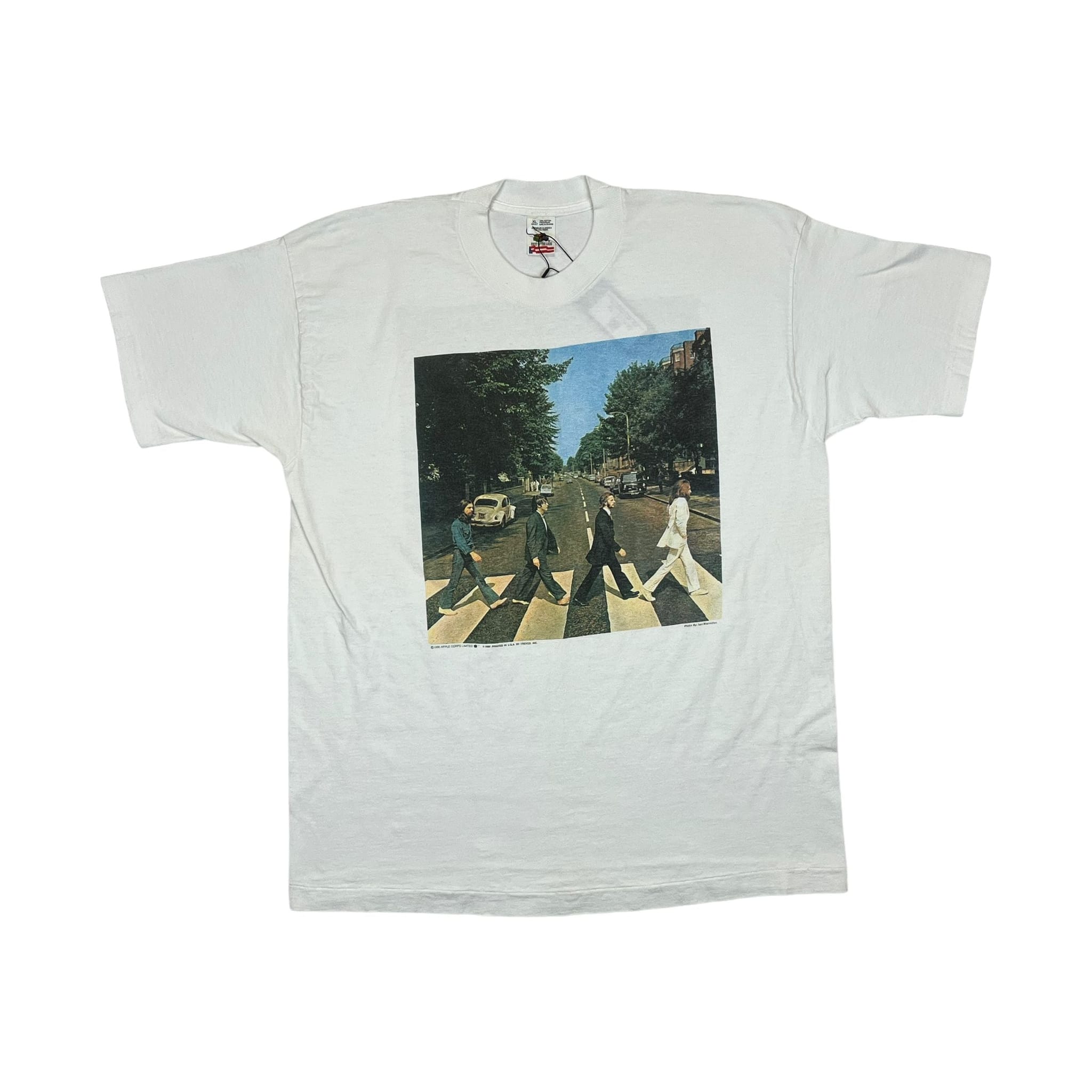 271165 (1990) The Beatles Abbey Road Album Photo Double Sided T-Shirt