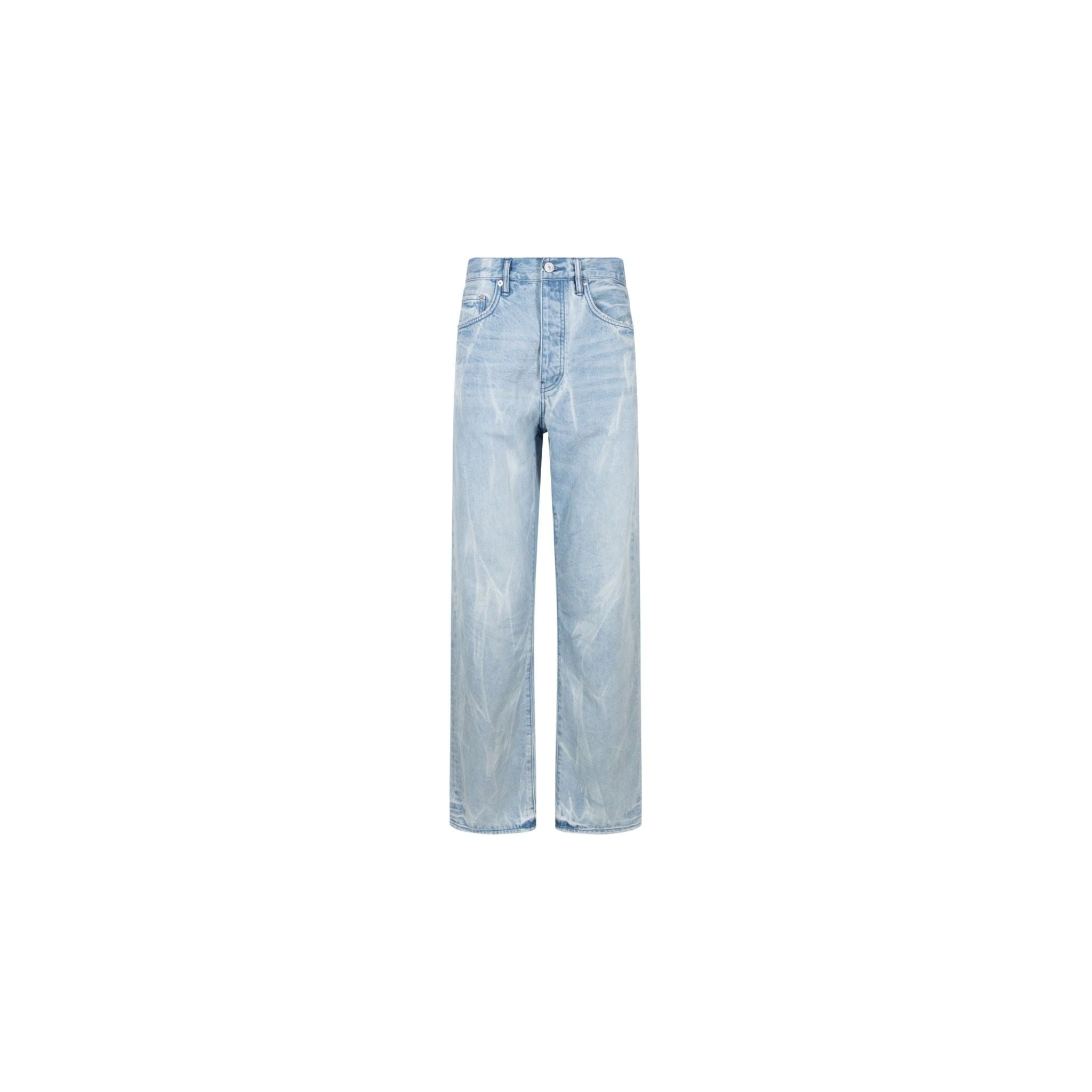 630696 PURPLE BRAND LIGHT INDIGO TIE ACID RELAXED