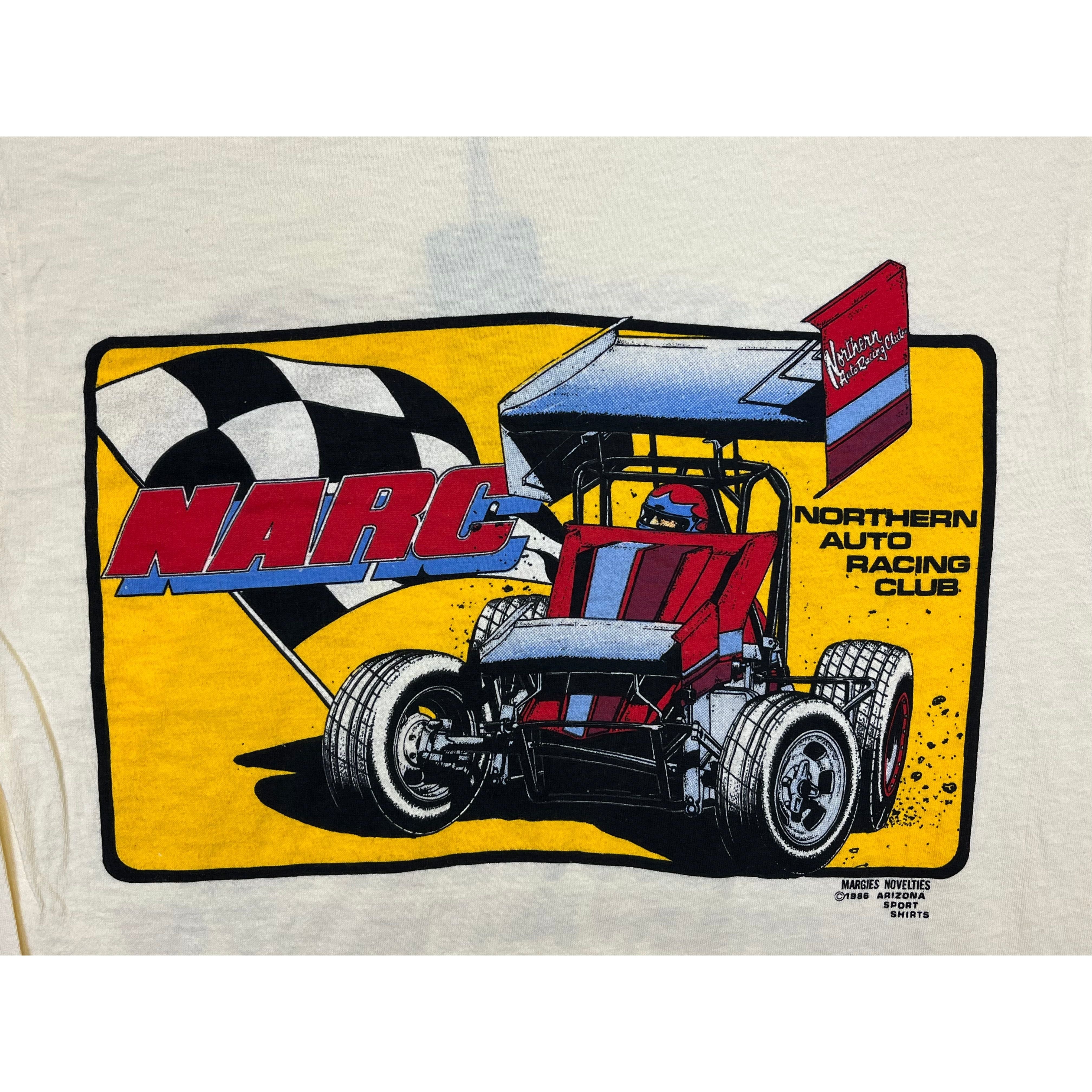 268898 (1986) Dirt Track Racing The Most Fun.. With Your Pants On Beige T-Shirt