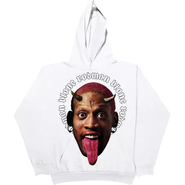 279020 Vlone x Rodman Angel Vs. Demon Hoody 'White'