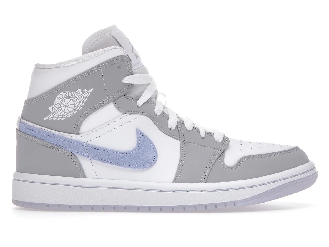 706868 Jordan 1 Mid Wolf Grey Aluminum (Women's)