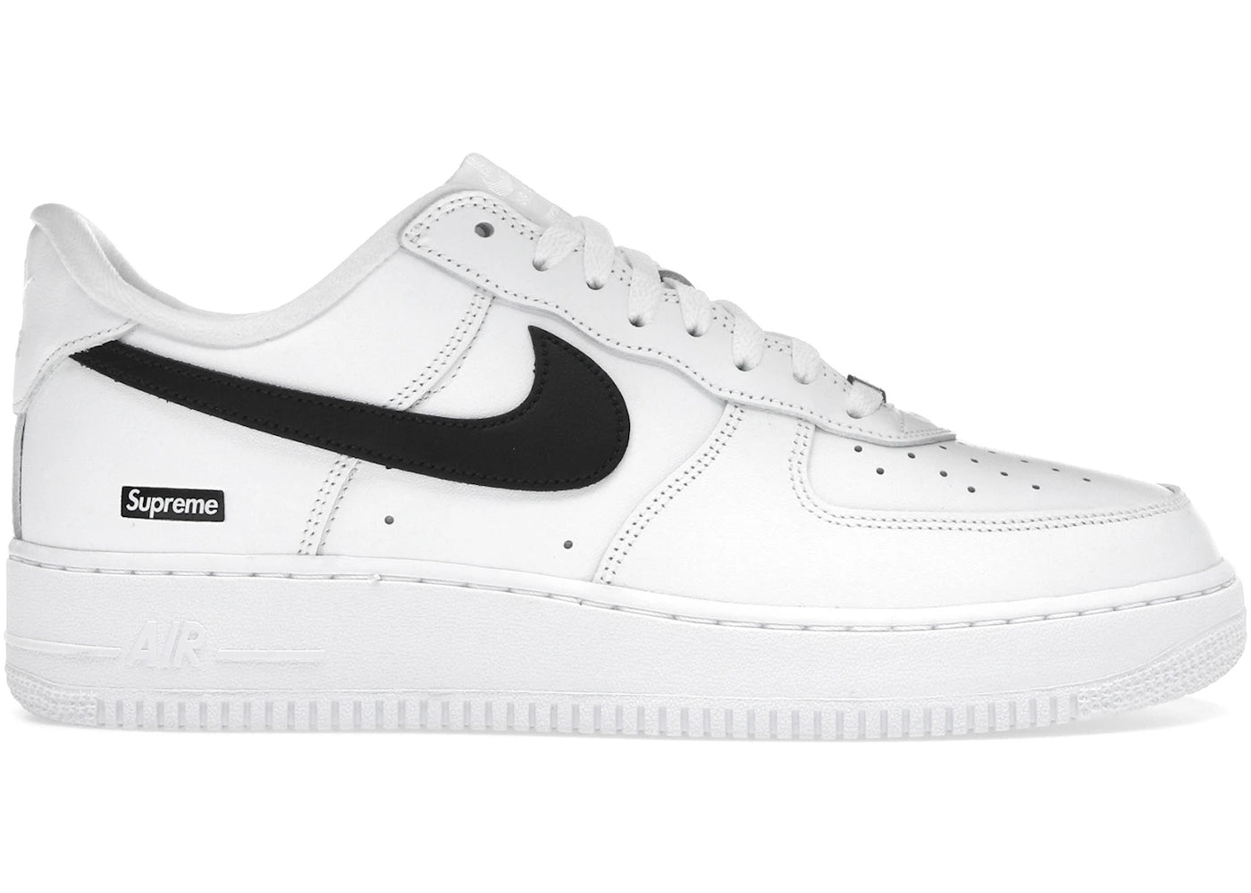 690970 Nike Air Force 1 Low Supreme White Black