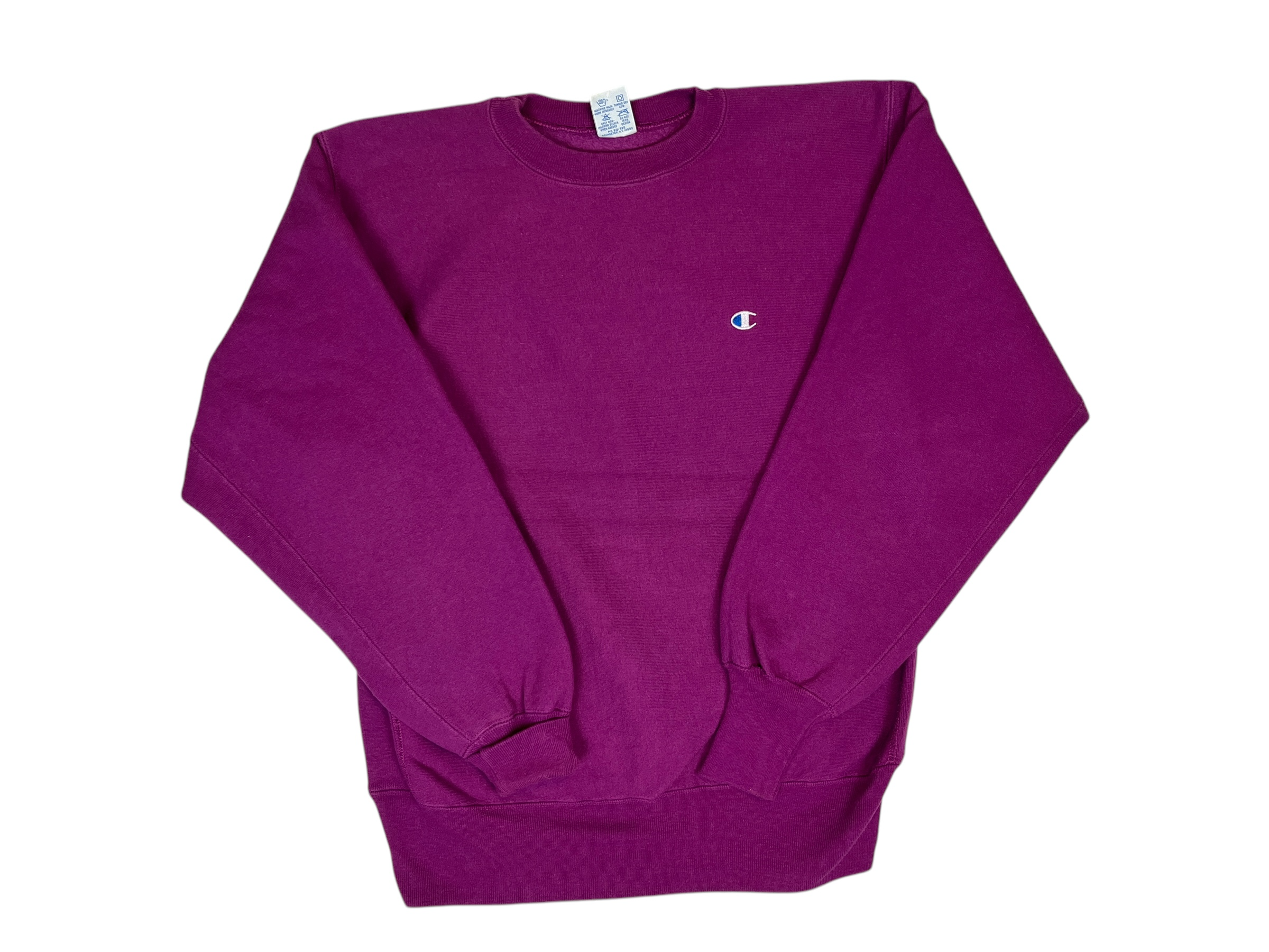 413701 (80s) Champion Reverse Weave Magenta Purple Crewneck