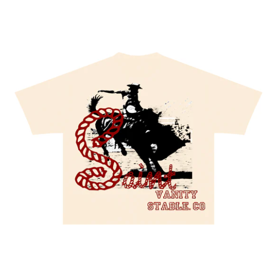 260598 Saint Vanity Stable Tee 'Cream'