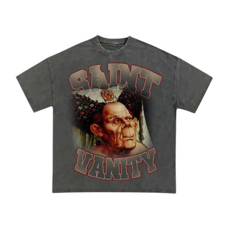 257697 Saint Vanity HOQ T-Shirt 'Grey'