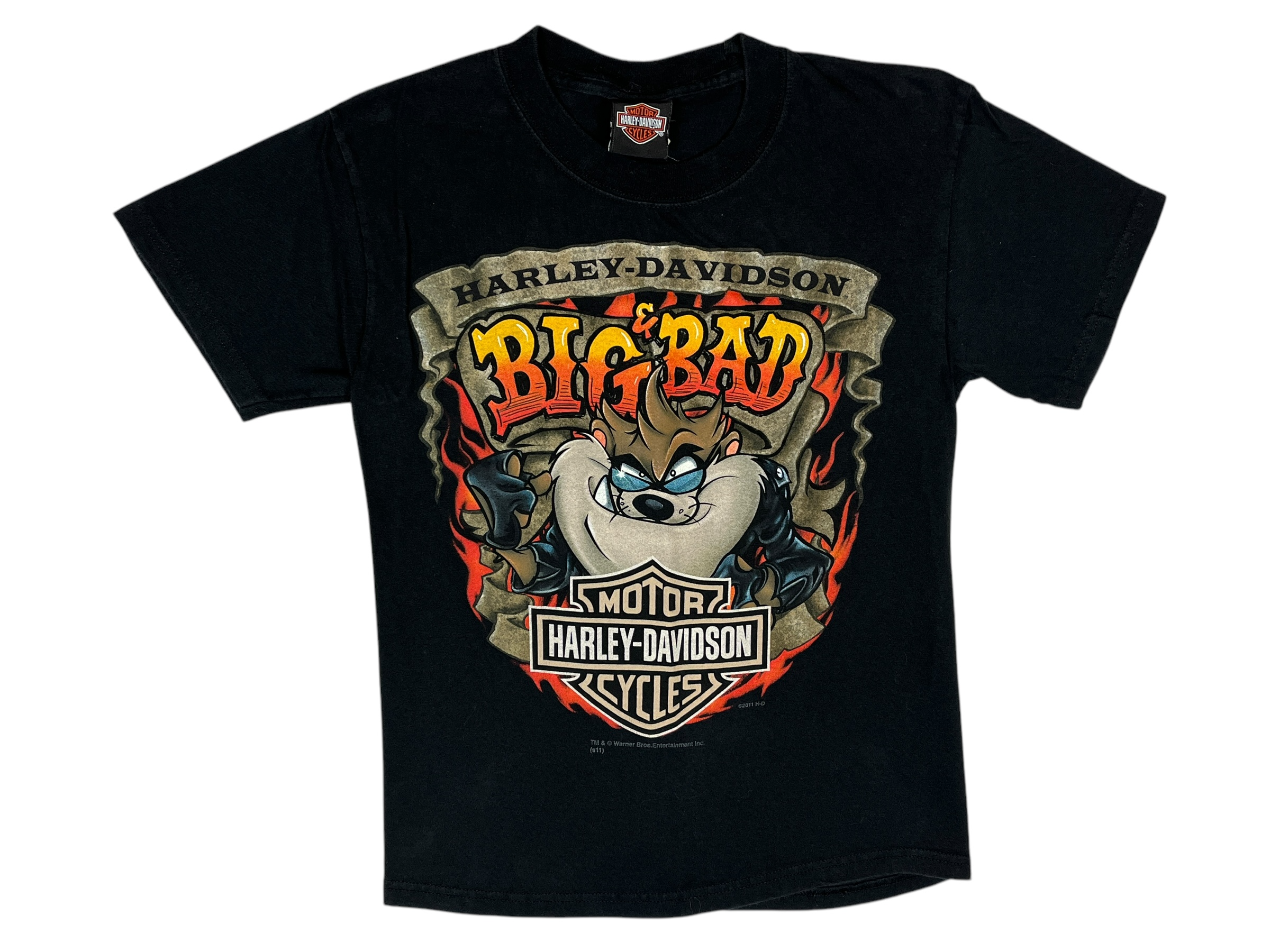 375186 (2011) Harley Davidson Taz Big & Bad Looney Tunes T-Shirt