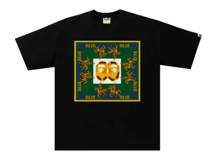 794969 BAPE Double Ape Head RLX Tee 'Black'
