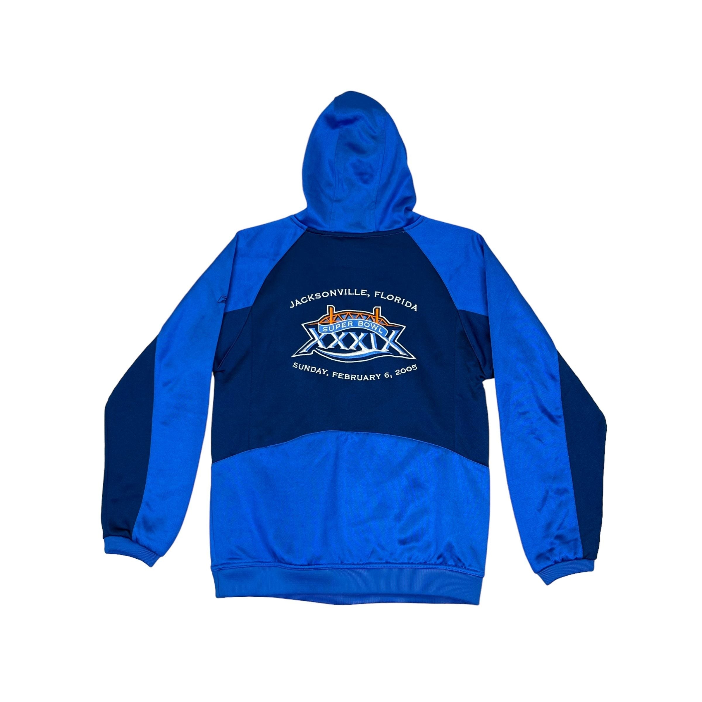 275725 (2005) Superbowl 39 Eagles vs Patriots Reebok NFL Hoodie