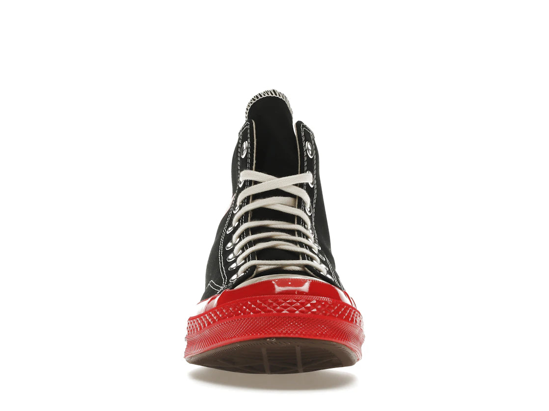 779294 Converse Chuck Taylor All Star 70 Hi Comme des Garcons PLAY Black Red Midsole