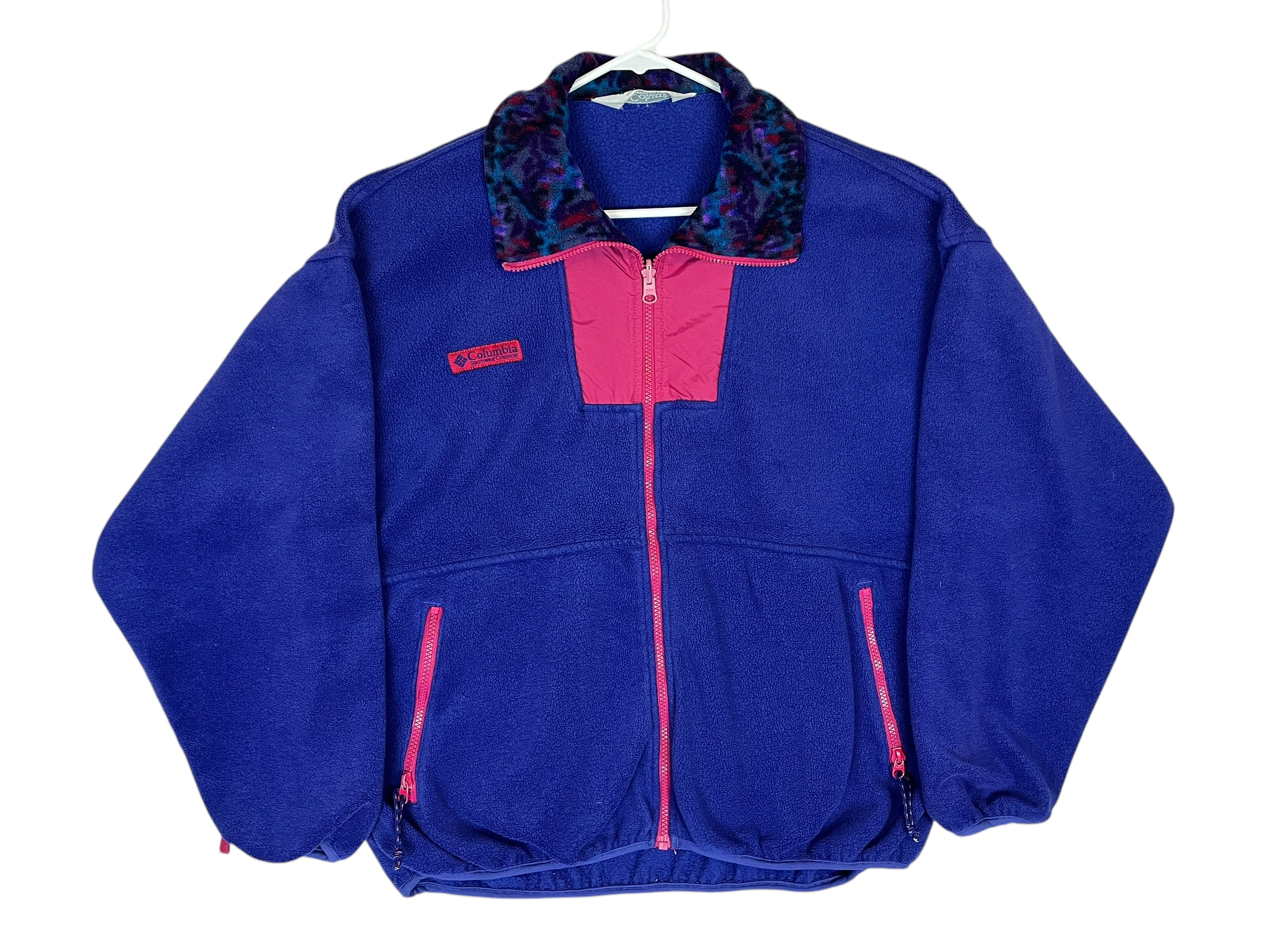 374772 (90s) Columbia Pink/Purple Full Zip Fleece