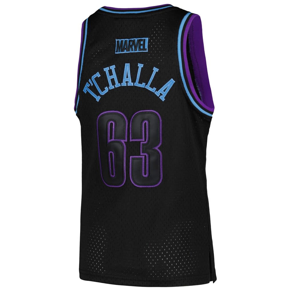 SP12129 Black Panther Marvel 60th Anniversary Basketball Jersey