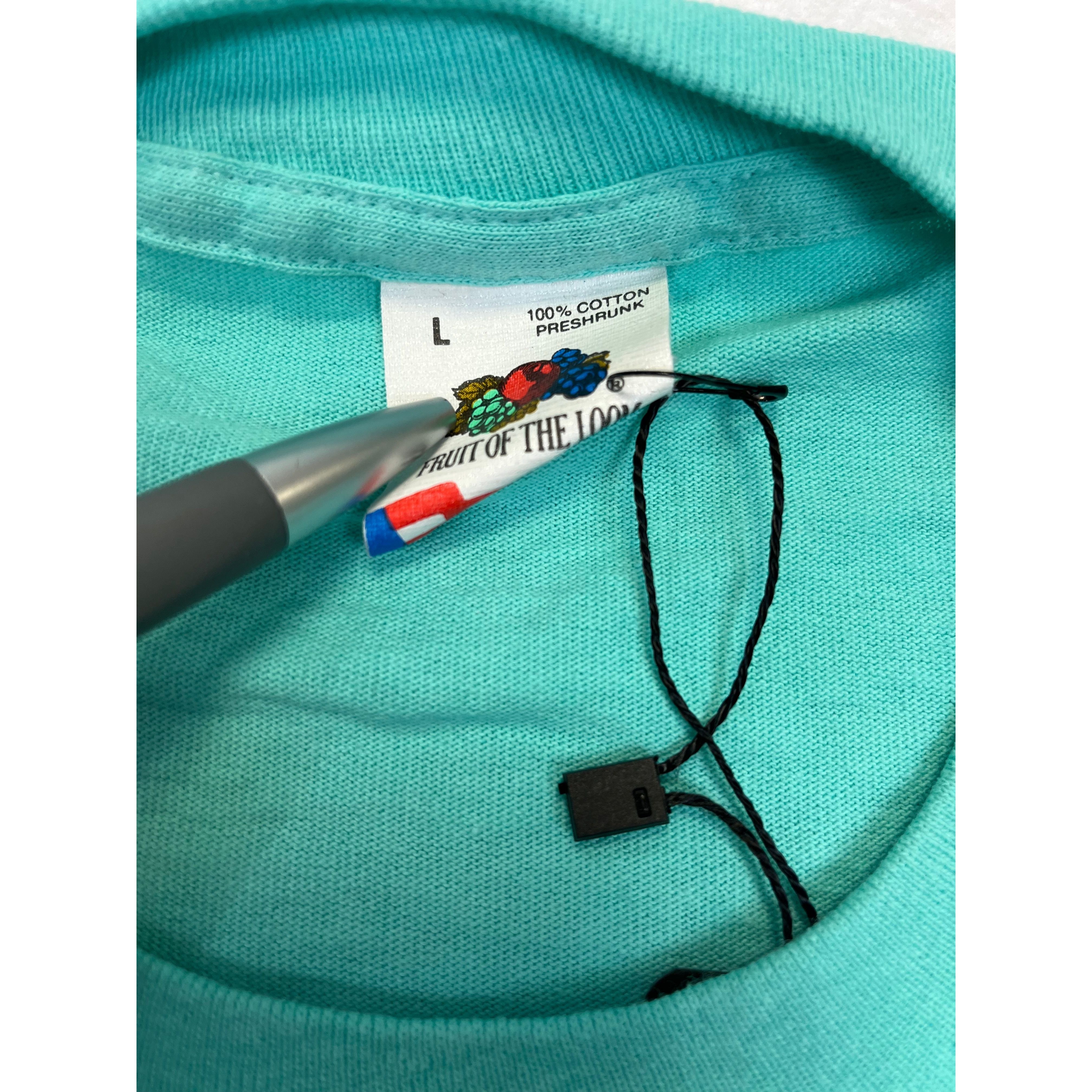 268987 (1990) Mud, Sweat, & Gears Sprint Car Dirt Racing Sea Green T-Shirt