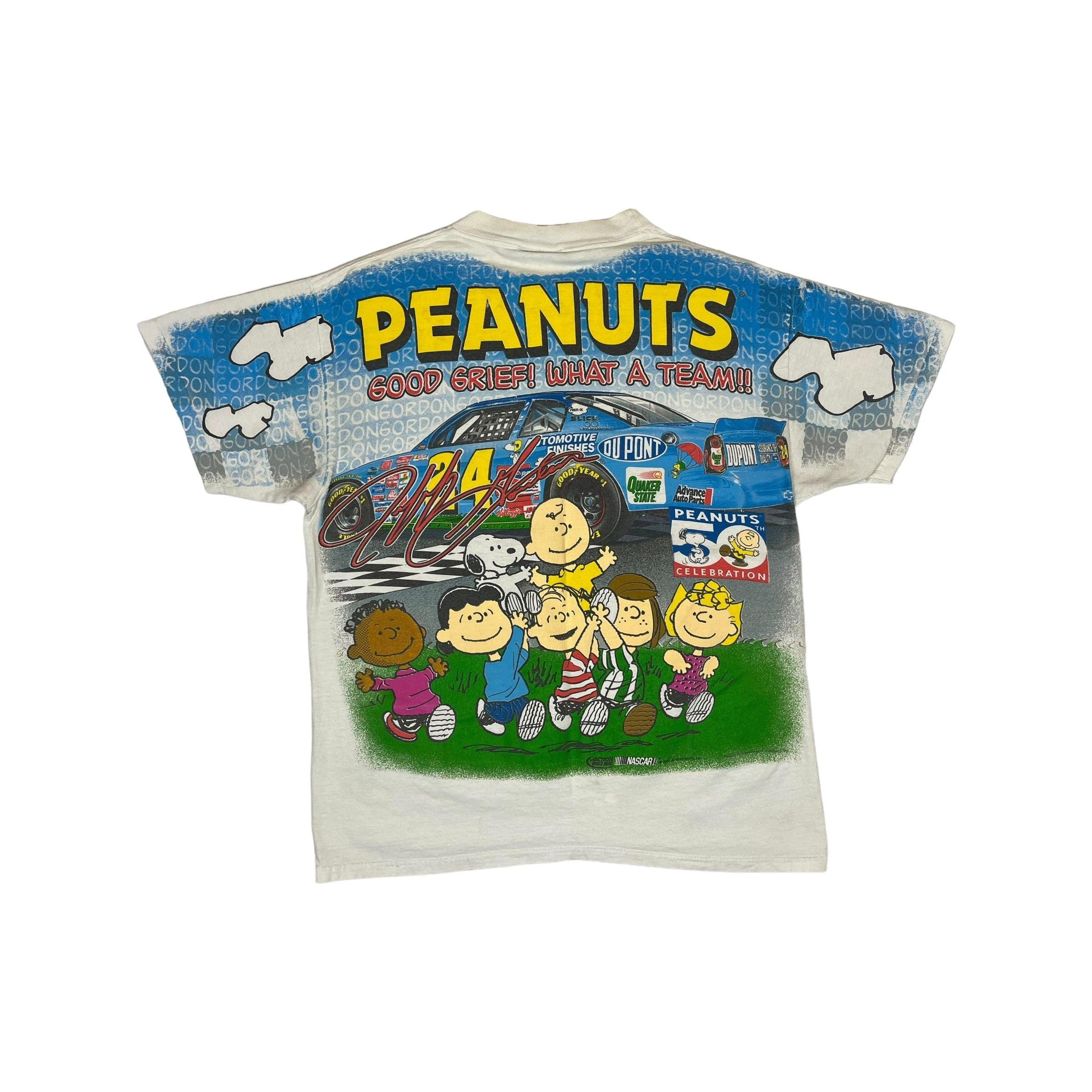 262215 (2000) Jeff Gordon x Charlie Brown Nascar All Over Print T-Shirt