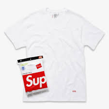 274795 Supreme Hanes Tagless Tees (3 Pack) White