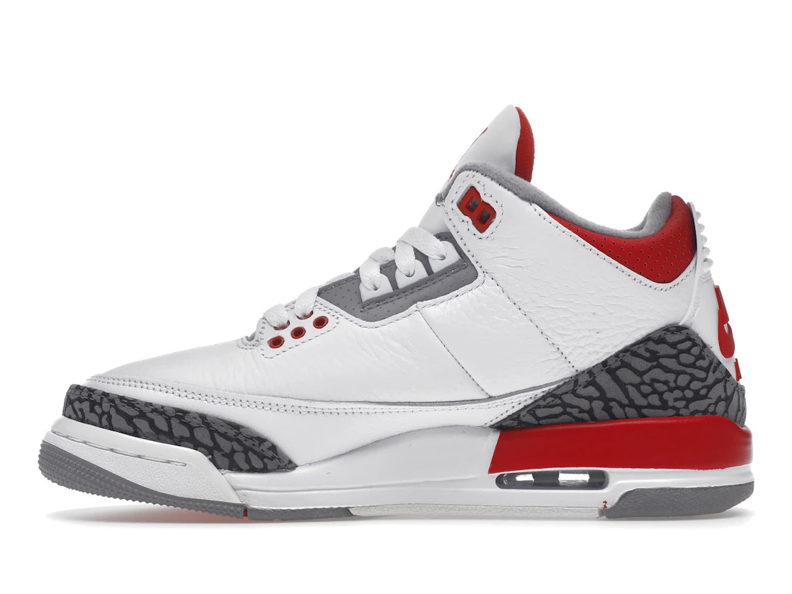 635512 Air Jordan 3 Retro GS 'Fire Red' 2022