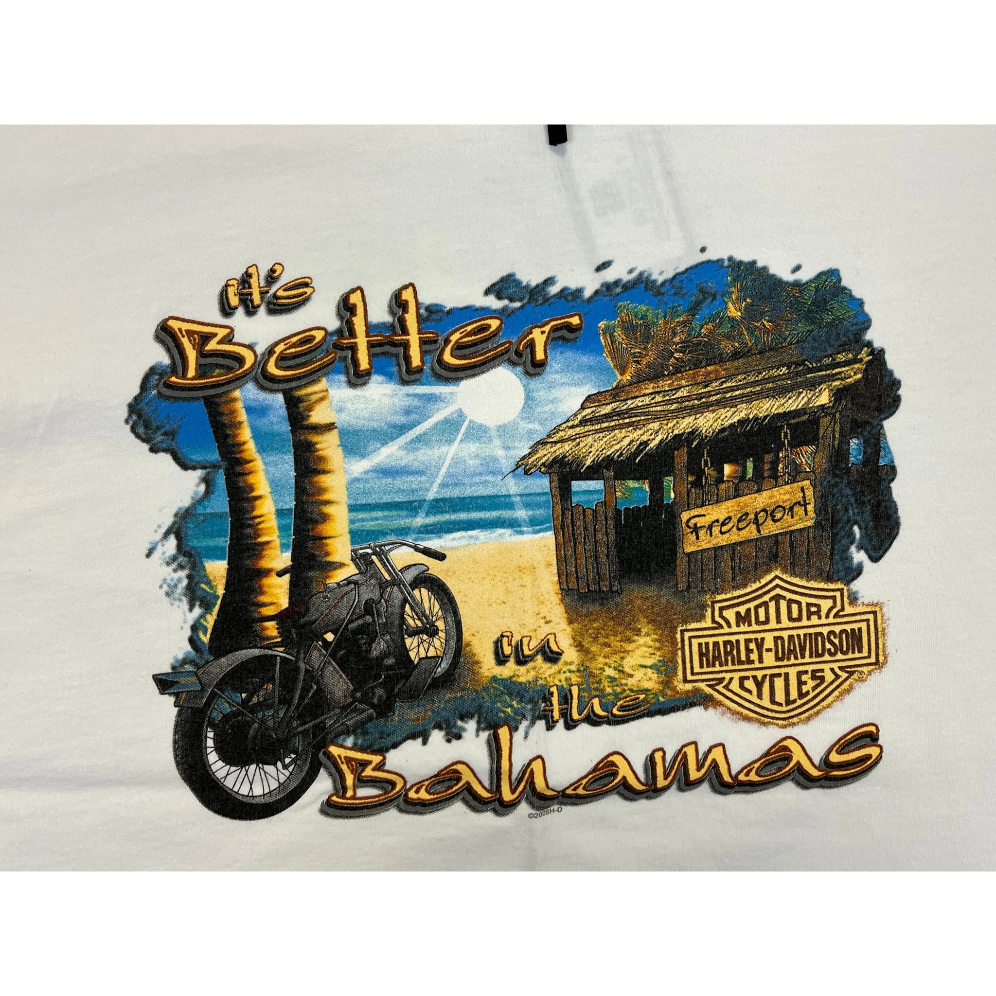 271338 (2005) Harley Davidson in the Bahamas Motorcycle T-Shirt