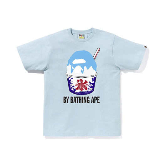 337761 BAPE Shave Ice By Bathing Ape Tee 'Sax'
