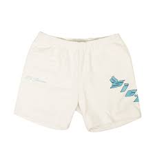 Sicko 375 Logo Sweat Shorts White/Light Blue