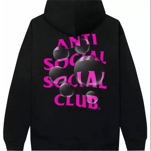 Anti Social Social Club Hoodie Bubbles 'Black/Pink'