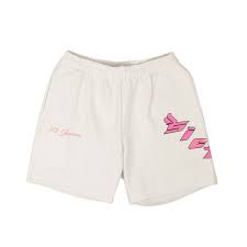 Sicko 375 Logo Sweat Shorts White/Pink
