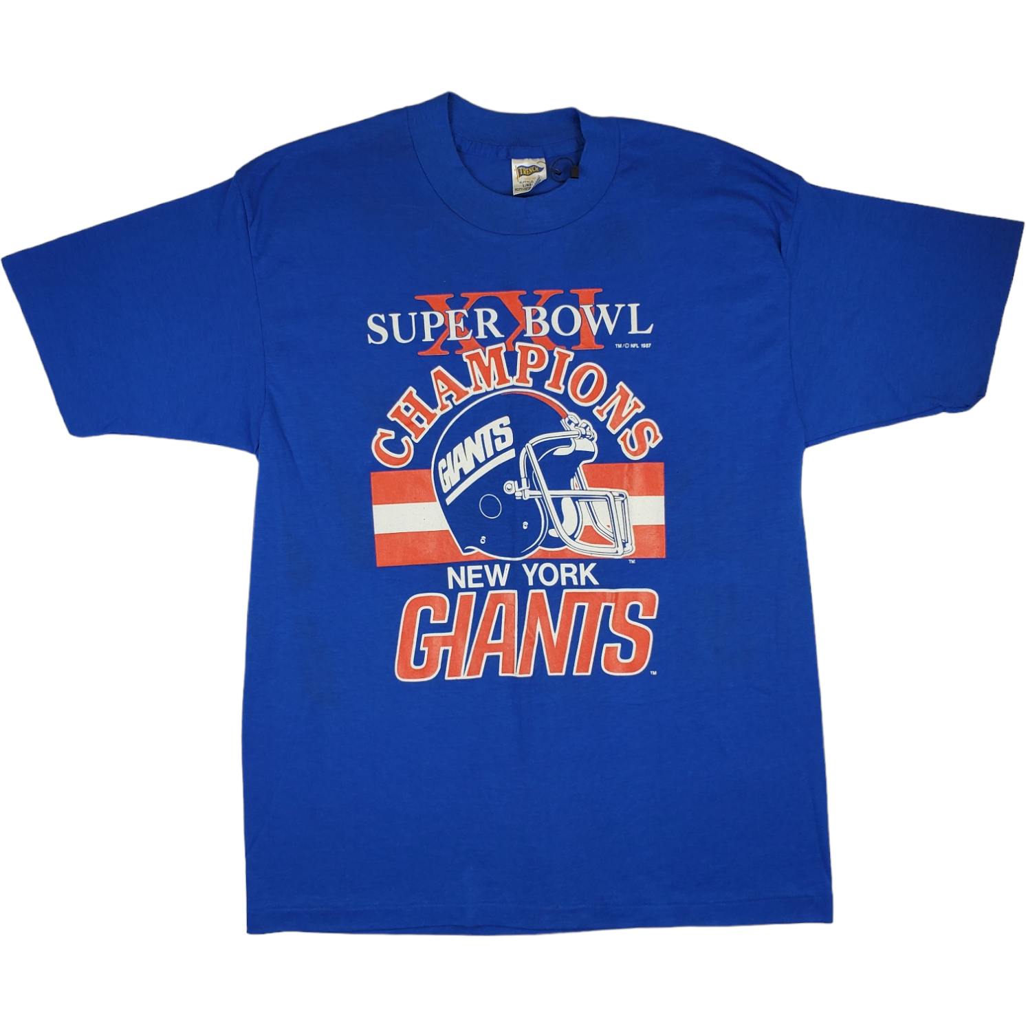 Vintage 1987 Superbowl 21 New York Giants Champions T-shirt