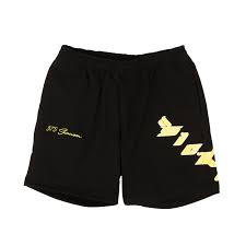 Sicko 375 Logo Sweat Shorts Black/Yellow