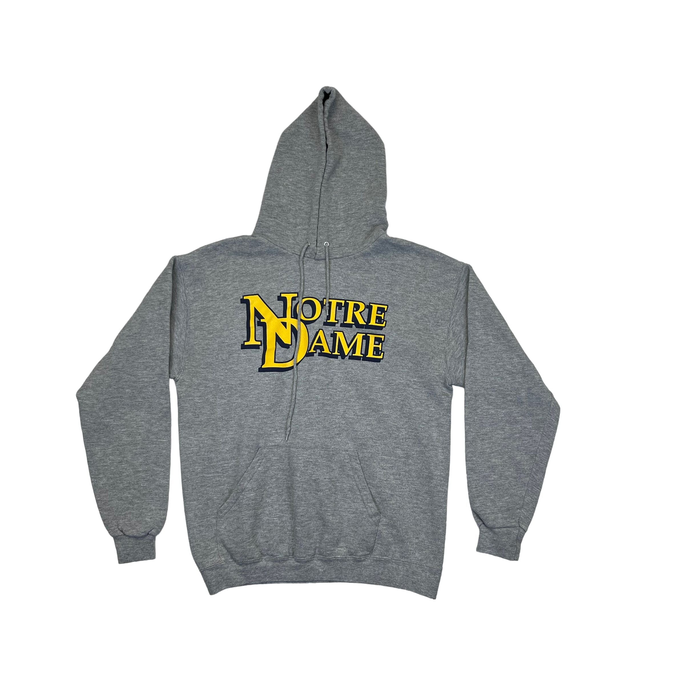 Messing dosis indhold 90s) Notre Dame Fighting Irish Gray College Hoodie – Soleply