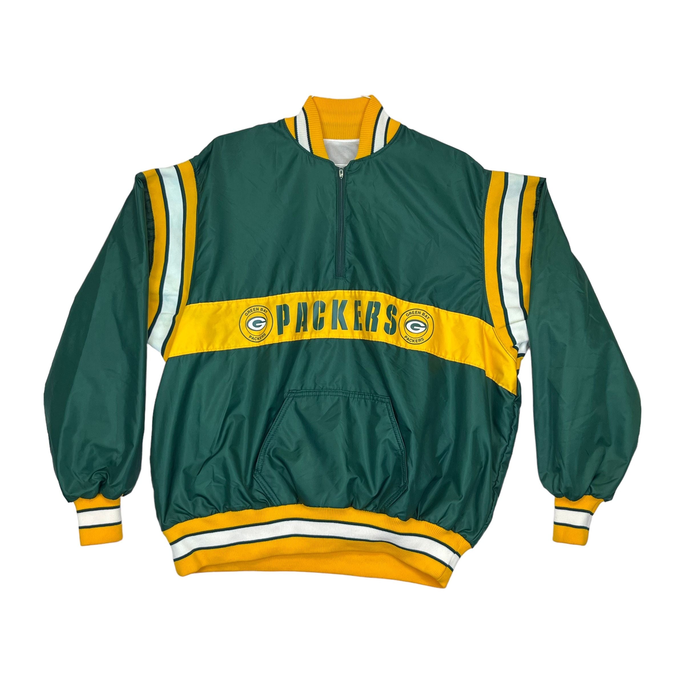 90s) Green Bay Packers NFL Delong 1/4 Zip Pullover Jacket – Soleply