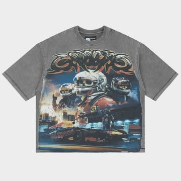 SP5863 Godspeed Front Runners T-shirt (Grey Wash)