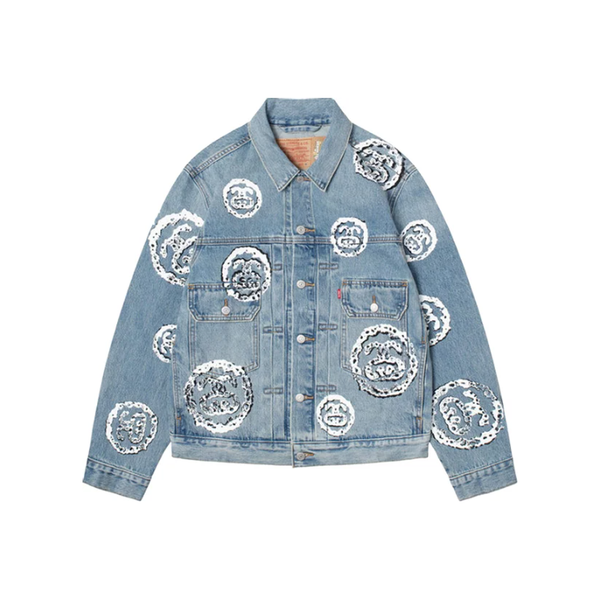 Stussy x Denim Tears Type 2 Jacket 'Light Indigo'