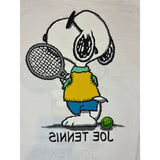 (90s) Snoopy 'Joe Tennis' Peanuts Cartoon Double Sided T-Shirt