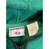 (90s) Jerzees 1/4 Zip Green Fleece Hoodie