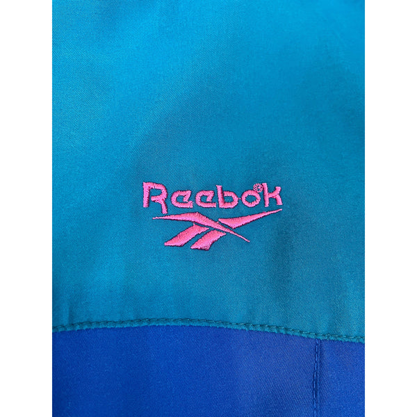 (90s) Reebok Aqua Berry Colorblock Lined Windbreaker