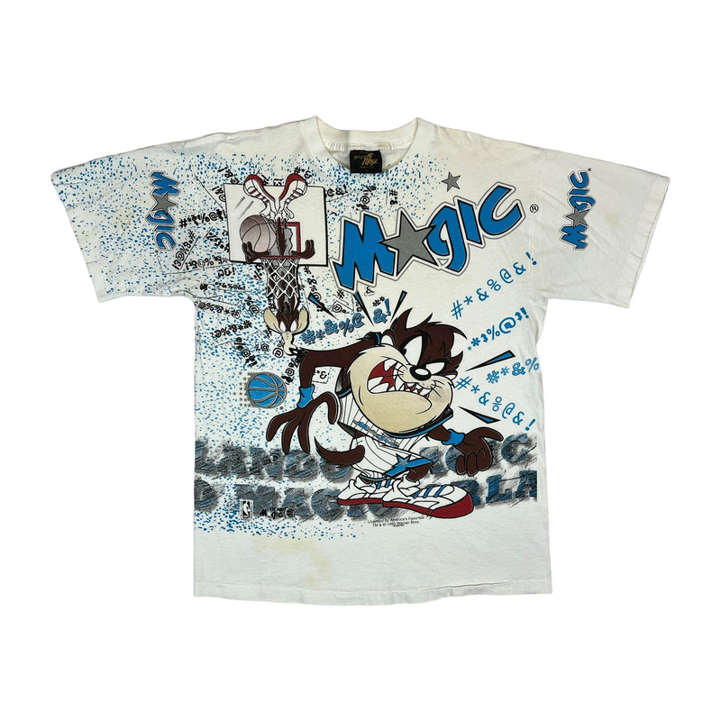 (1995) Orlando Magic x Looney Tunes Taz All Over Print T-Shirt