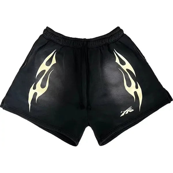 Hellstar Sports Flame Shorts 'Black'