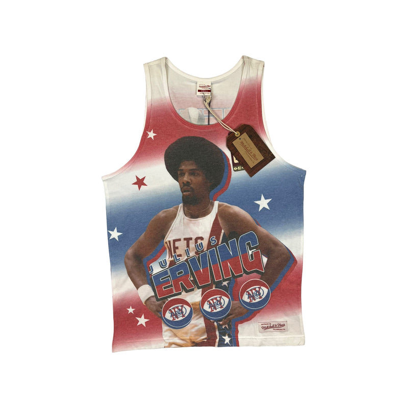 (modern) Julius Erving Mitchell & Ness Nets Big Print Tank Top