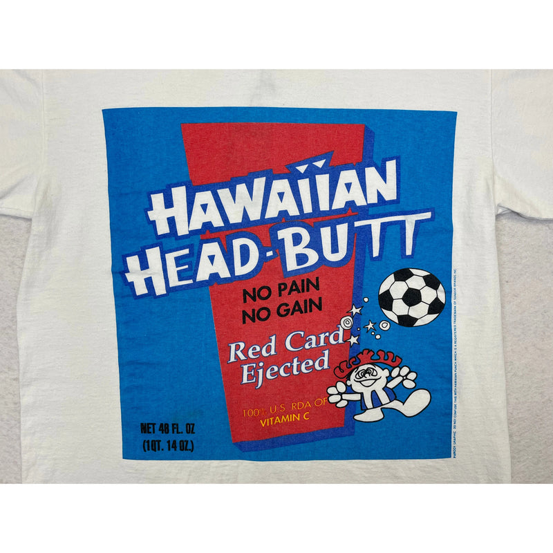 (90s) Hawaiian Punch Head-Butt Soccer Fruit Juice Parody T-Shirt