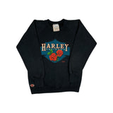 (1991) Harley Davidson 3D Emblem Rose Crewneck