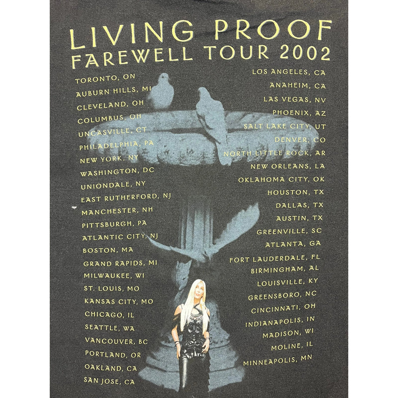 (2002) Cher Living Proof Farewell Tour Concert T-Shirt