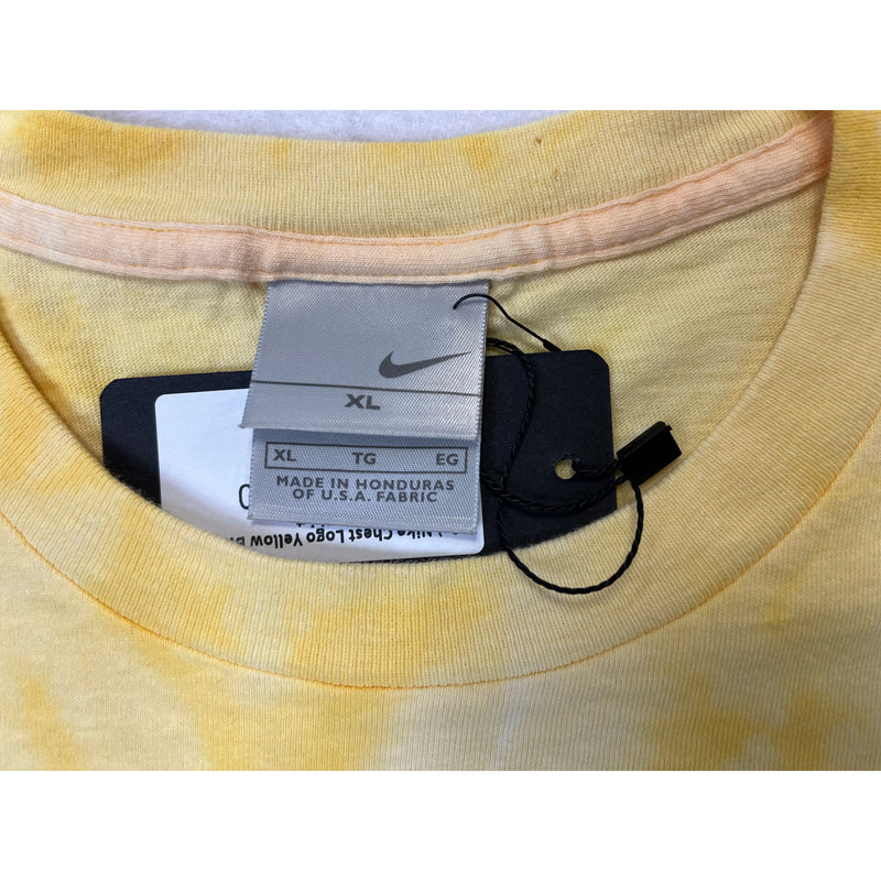 (00s) Nike Chest Logo Yellow Bleached T-Shirt